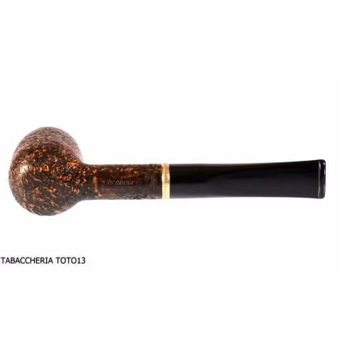 Brebbia First pipe Kit sandblasted shaped billiard 1007 - Tobacco Pipes - Natural root