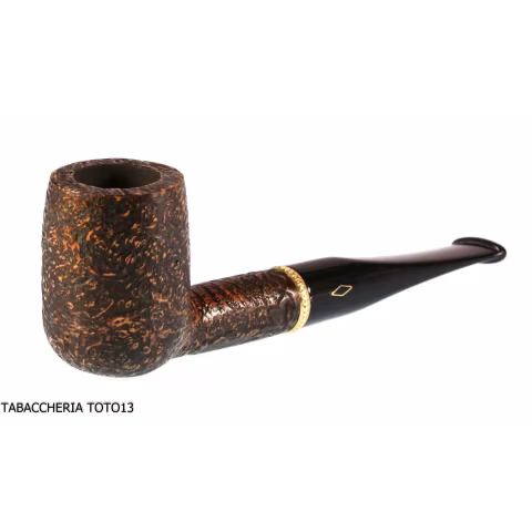 Brebbia First pipe Kit sandblasted shaped billiard 1007 - Tobacco Pipes - Natural root