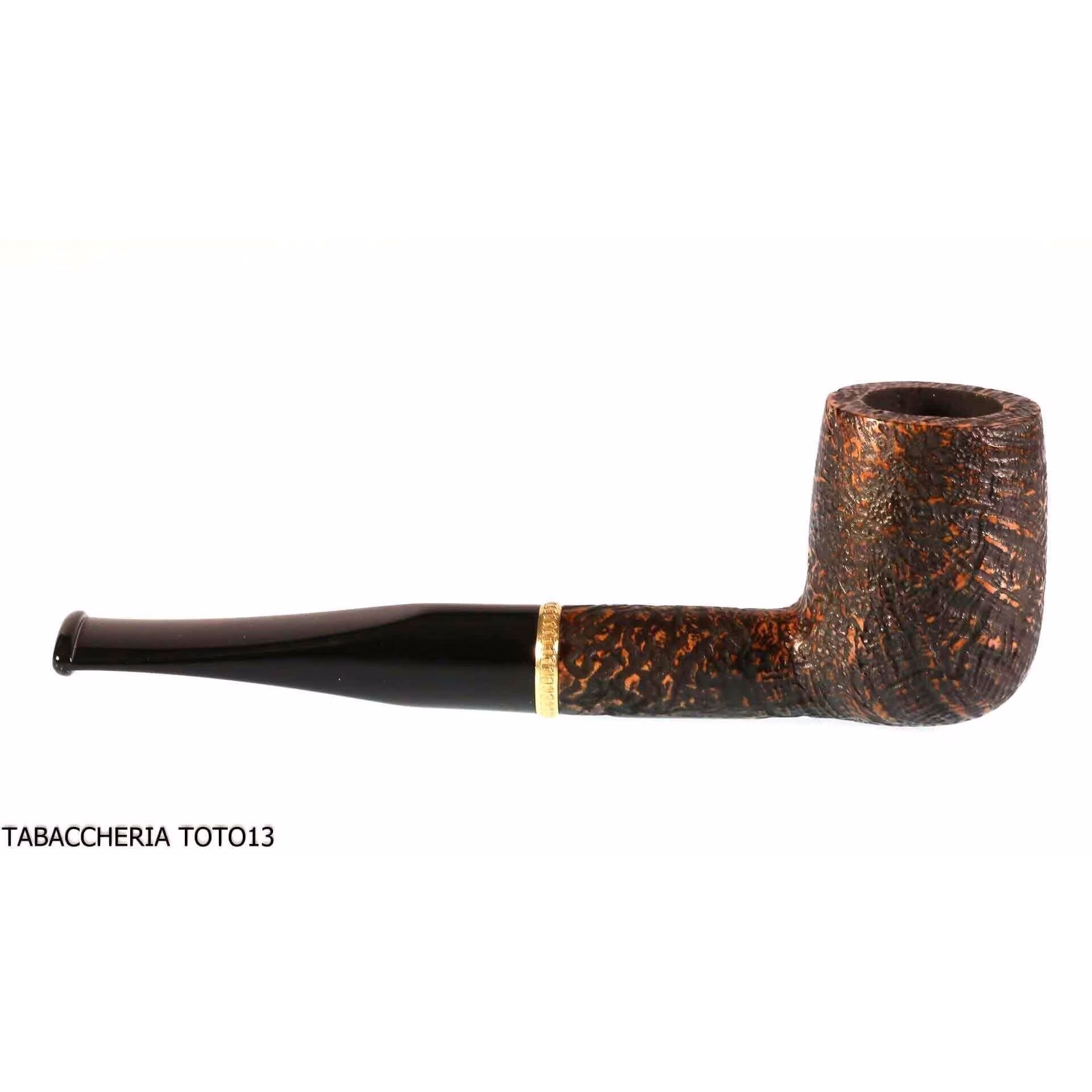Brebbia First pipe Kit sandblasted shaped billiard 1007 - Tobacco Pipes - Natural root