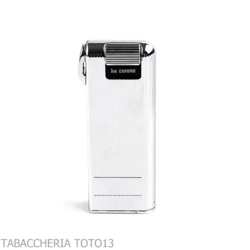 Accendino Im Corona Pipe Master cromo righe by Savinelli - Accendini per Pipa
