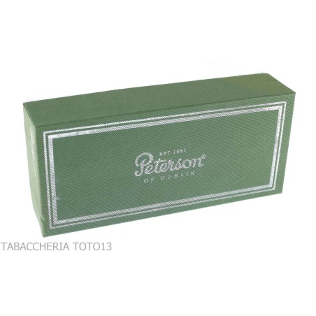 Baúl pequeño de cuero Peterson para dos pipas y tabaco - Bolsas para pipas de tabaco