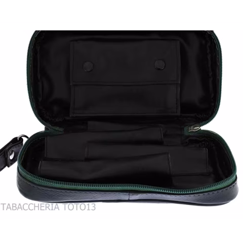 Peterson Avoca bauletto per 3 pipe e tabacco - Borse per Pipe