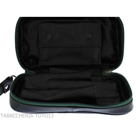 Peterson Avoca top box for three pipes and tobacco - Bags for pipes