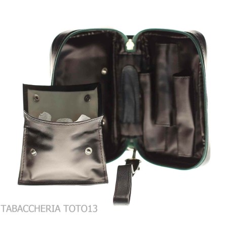 Peterson Avoca top box for three pipes and tobacco - Bags for pipes