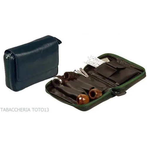 Peterson Avoca bauletto per 3 pipe e tabacco - Borse per Pipe