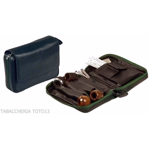 Peterson Avoca bauletto per 3 pipe e tabacco - Borse per Pipe
