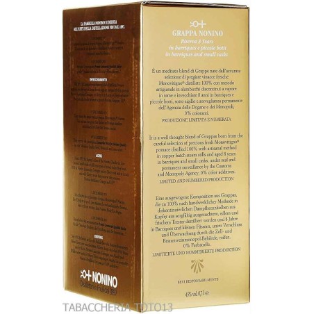 Nonino Riserva 8 years old Vol.43% Cl.70 - Spirits - Marcs