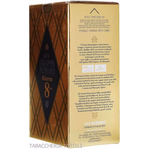 Nonino Riserva 8 anni Vol.43% Cl.70 - Distillati