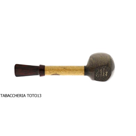 Sauro Pipe Stand Up en bois mort et bambou - Pipe Pour le Tabac - Bois fossile