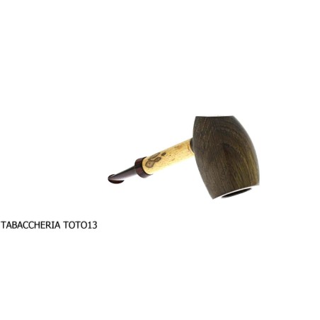 Sauro Pipe Stand Up en bois mort et bambou - Pipe Pour le Tabac - Bois fossile