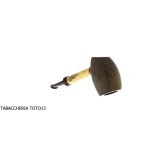 Sauro Pipe Stand Up en bois mort et bambou - Pipe Pour le Tabac - Bois fossile
