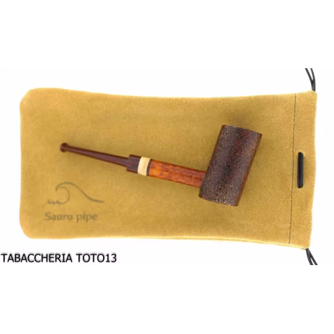 Sauro Pipe Stand Up sanded briar - Tobacco Pipes - Natural root