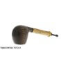 Sauro Pipe Apple bog oak and bamboo - Sauro Pipe