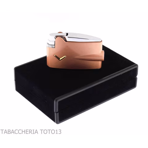 Encendedor Ronson mini Varaflame V con acabado de cobre satinado - Alumbradores