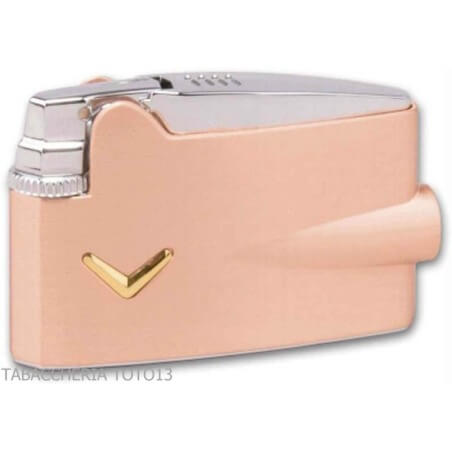 Ronson mini Varaflame V lighter with satin copper finish - Ronson Lighter