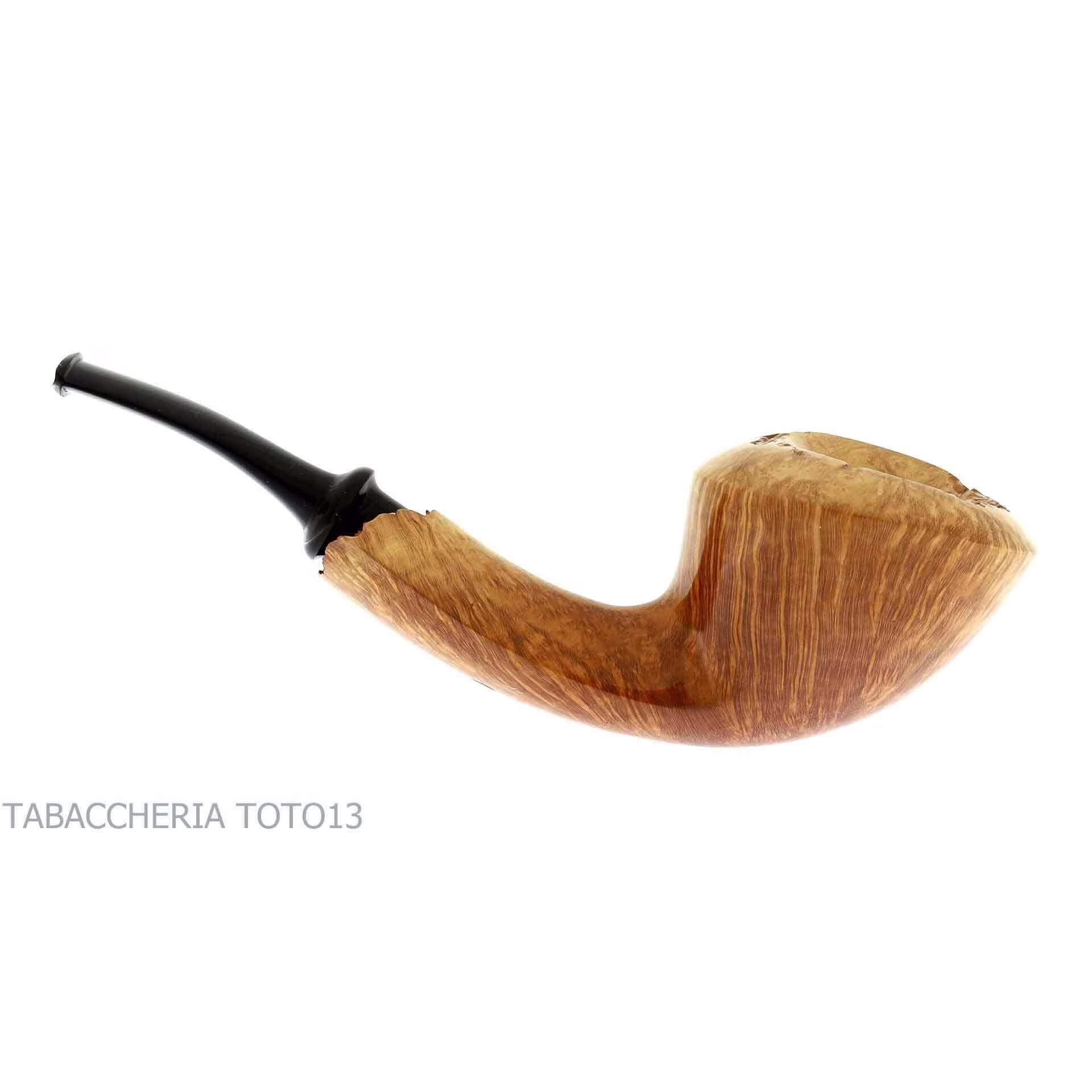 Gabriele Pipemaker radica pipe bent form Doublin, Nautilus line - Tobacco Pipes - Natural root