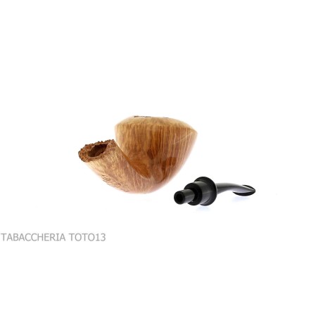 Pipe radica Gabriele Pipemaker coudée Doublin de la ligne Nautilus - Pipe Pour le Tabac - Racine naturelle