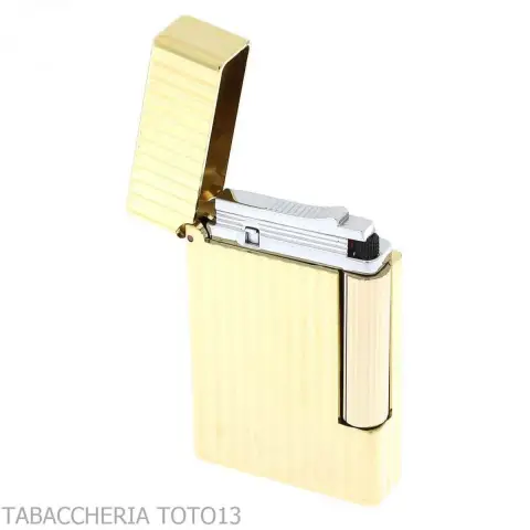 Briquet St Dupont Ligne Initial Cling or brillant et lignes verticales - Briquets - Bronze
