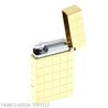 St Dupont lighter Initial Cling line in shiny gold and square - S.t. Dupont