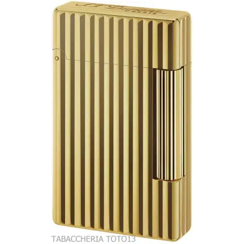 Briquet St Dupont Ligne Initial Cling or brillant et lignes verticales - Briquets - Bronze