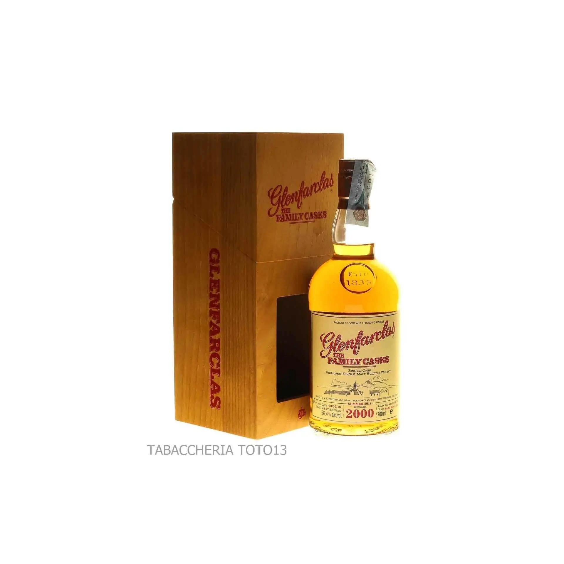 Glenfarclas Family casks 2000 single malt whisky Vol.56,4% Cl.70 - Distillati