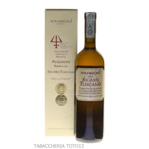 Nannoni Acquavite di Brunello riserva sigaro Toscano Vol.40% Cl.70 - Grappe