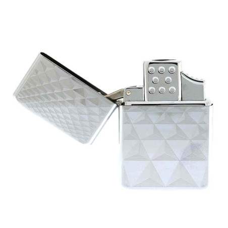Z-plus cool chrome finish with trapezoidal engravings-Z-plus