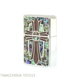 Z-plus cool nacre and wooden cross-Z-plus