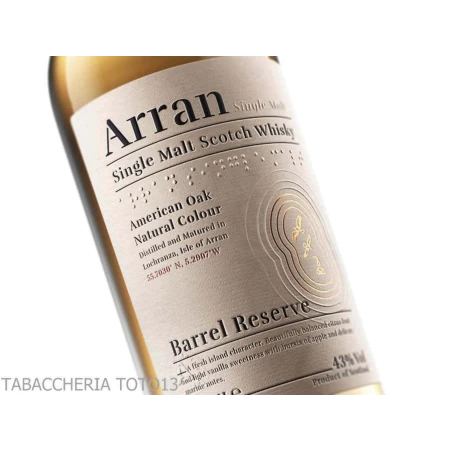 Arran Barrel Reserve Whisky 43% 70 cl - Hellowcost, bienvenue à votre stock  magasin en ligne