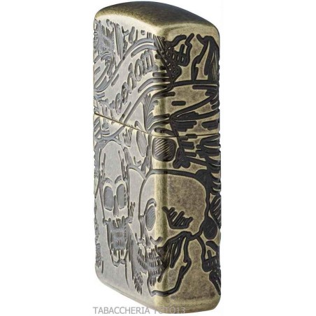 Zippo Feuerzeug Totenkopf Designluxus - Feuerzeuge