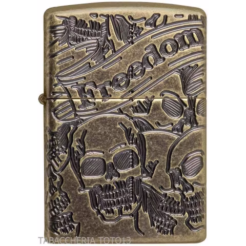Zippo Feuerzeug Totenkopf Designluxus - Feuerzeuge