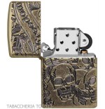 Zippo Feuerzeug Totenkopf Designluxus - Feuerzeuge