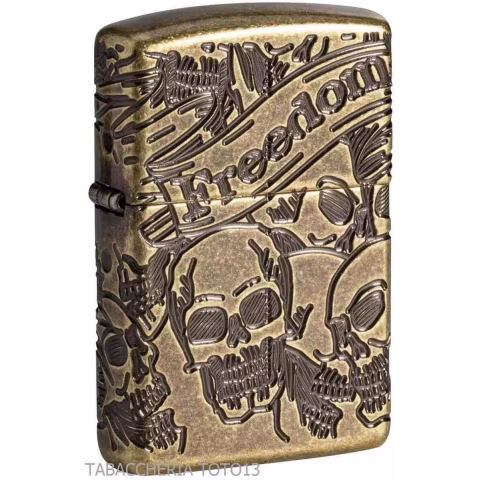 Zippo Feuerzeug Totenkopf Designluxus - Feuerzeuge