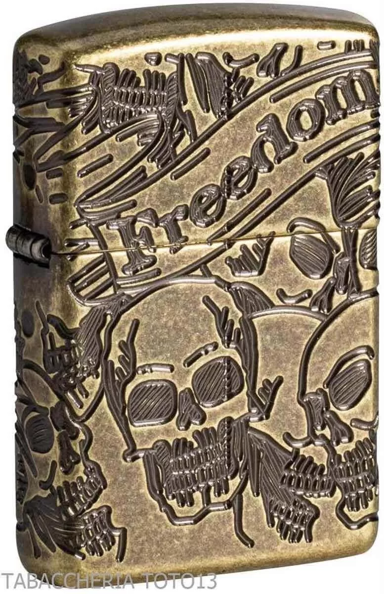 Accendino Zippo Skull vintage 