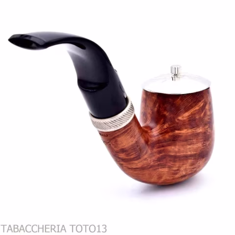 Pequeña cubierta plateada brebbia per pipas - Accesorios para pipas de tabaco
