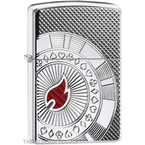 Zippo armor poker chip design - Accendini