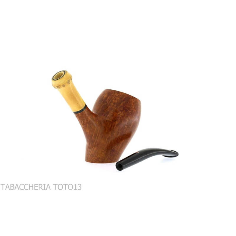 Tsuge Tokyo 551 Chimney stand up in natürlich klarem briar - Tsuge Pipe