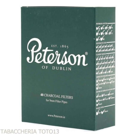 Peterson Filter 9 mm Aktivkohle Peterson Of Doublin Pipe Filter Für Pfeifentabak