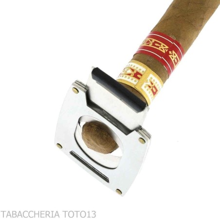 Coupe-cigare guillotine ultra fin en métal satiné - Accessoires Cigare - Métal