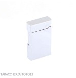 Lubiski Ravenna flint lighter, chrome finish with vertical lines - Lighters - Metal