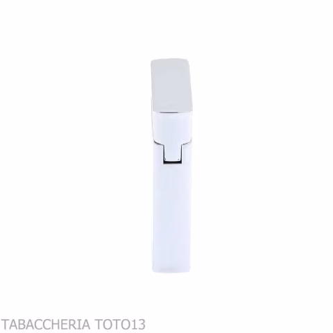Lubiski Ravenna flint lighter, chrome finish with vertical lines - Lighters - Metal