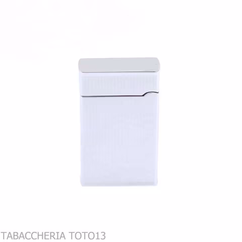 Lubiski Ravenna flint lighter, chrome finish with vertical lines - Lighters - Metal