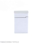 Lubiski Ravenna flint lighter, chrome finish with vertical lines - Lighters - Metal