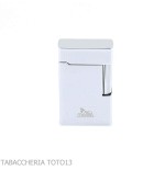 Lubiski Ravenna flint lighter, chrome finish with vertical lines - Lighters - Metal