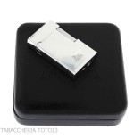 Lubiski Ravenna flint lighter, chrome finish with vertical lines - Lighters - Metal