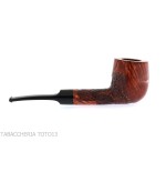 Crown Viking billiard partially rustic - Tobacco Pipes - Natural root