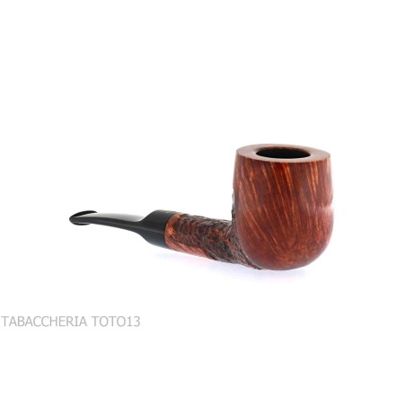 Crown Viking billiard partially rustic - Tobacco Pipes - Natural root