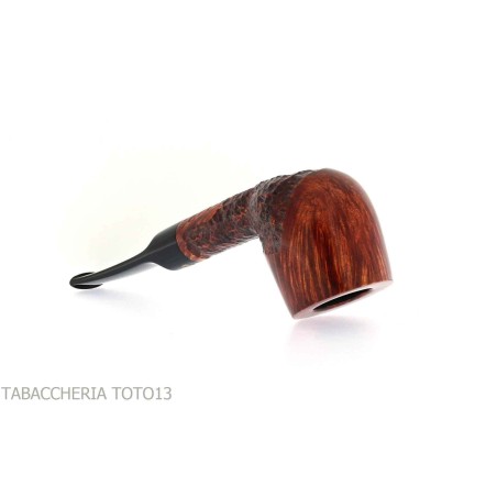 Crown Viking billiard partially rustic - Tobacco Pipes - Natural root