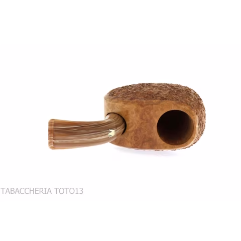 Vest Pocket stand up Celtique en bruyère rustique légère - Pipe Pour le Tabac - Racine naturelle