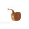 Vest Pocket stand up Celtica in radica rusticata chiara - Fiamma di Re di Andrea Pascucci
